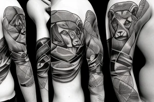 Montana mountain goat tattoo idea