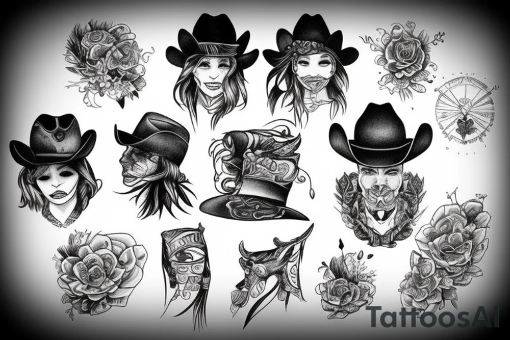 Montana cowboy tattoo idea