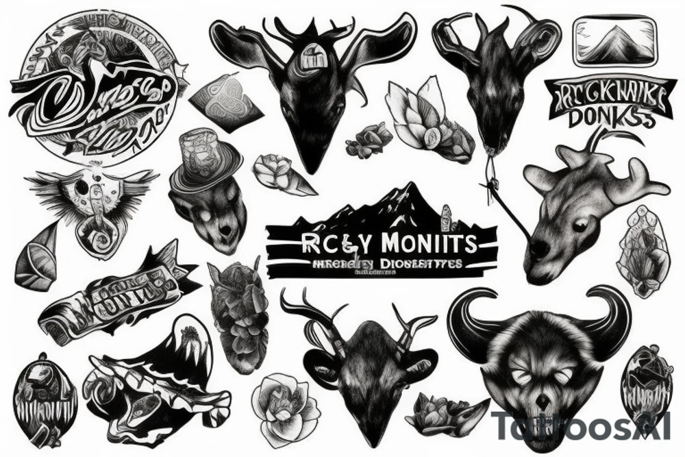 Rocky Mountains tattoo idea
