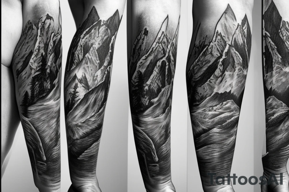Rocky Mountains tattoo idea