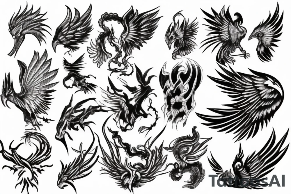 Phoenix tattoo idea