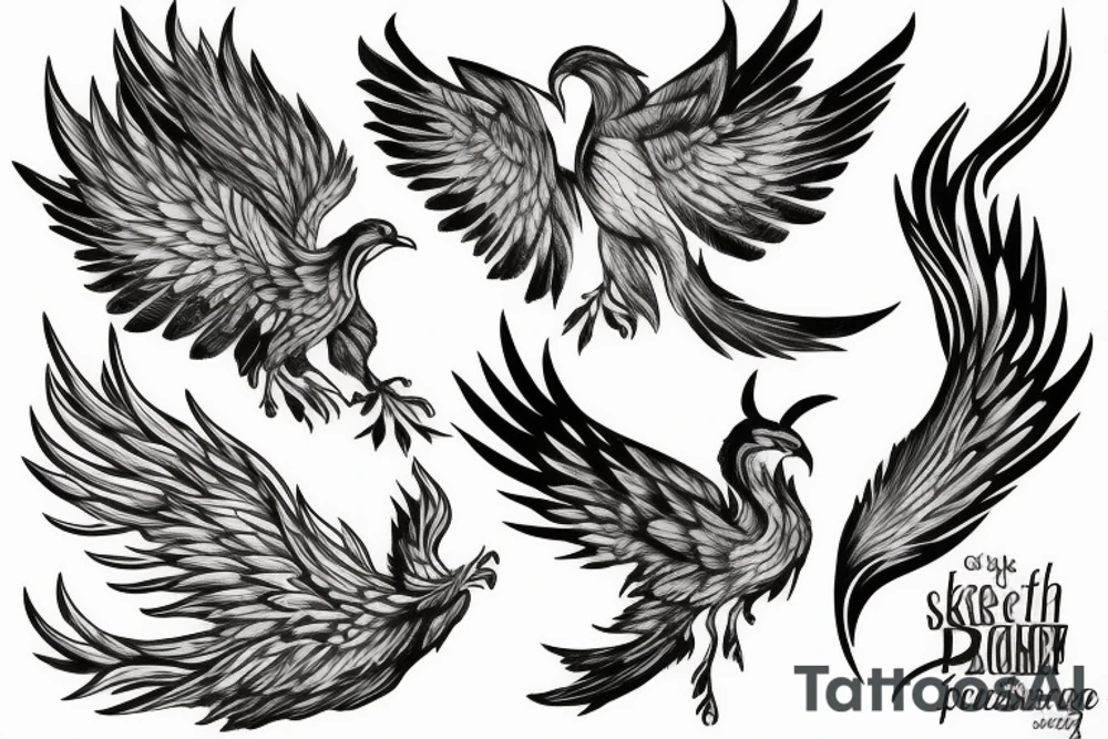 Phoenix in Forrest tattoo idea