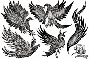 Phoenix in Forrest tattoo idea