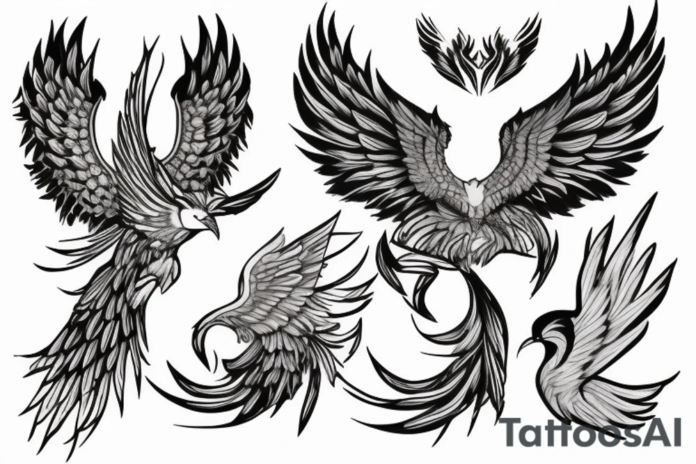 Phoenix in Forrest tattoo idea