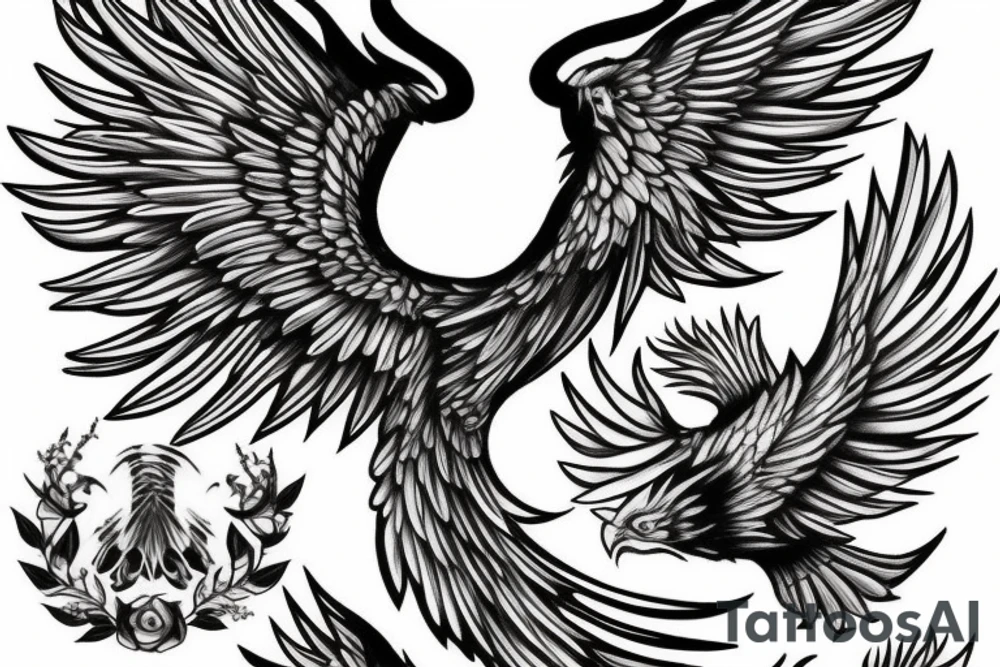 Phoenix in Forrest tattoo idea