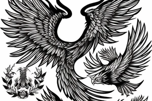 Phoenix in Forrest tattoo idea