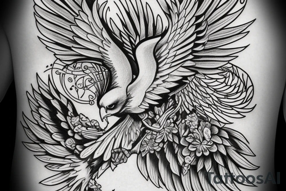 Phoenix in Forrest tattoo idea