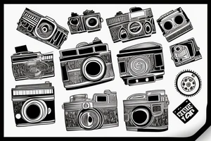 Film camera tattoo idea