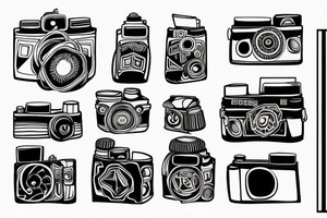 Film camera tattoo idea