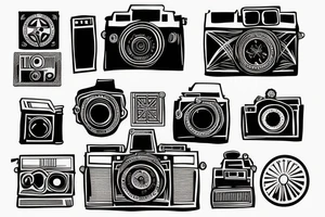 Film camera tattoo idea