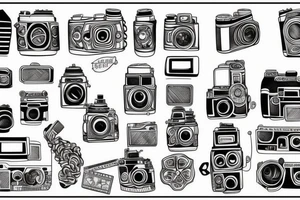 Film camera tattoo idea