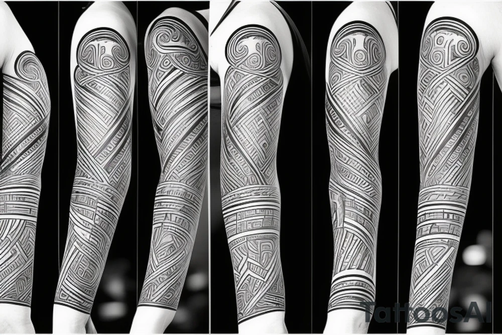 Music arm sleeve tattoo idea