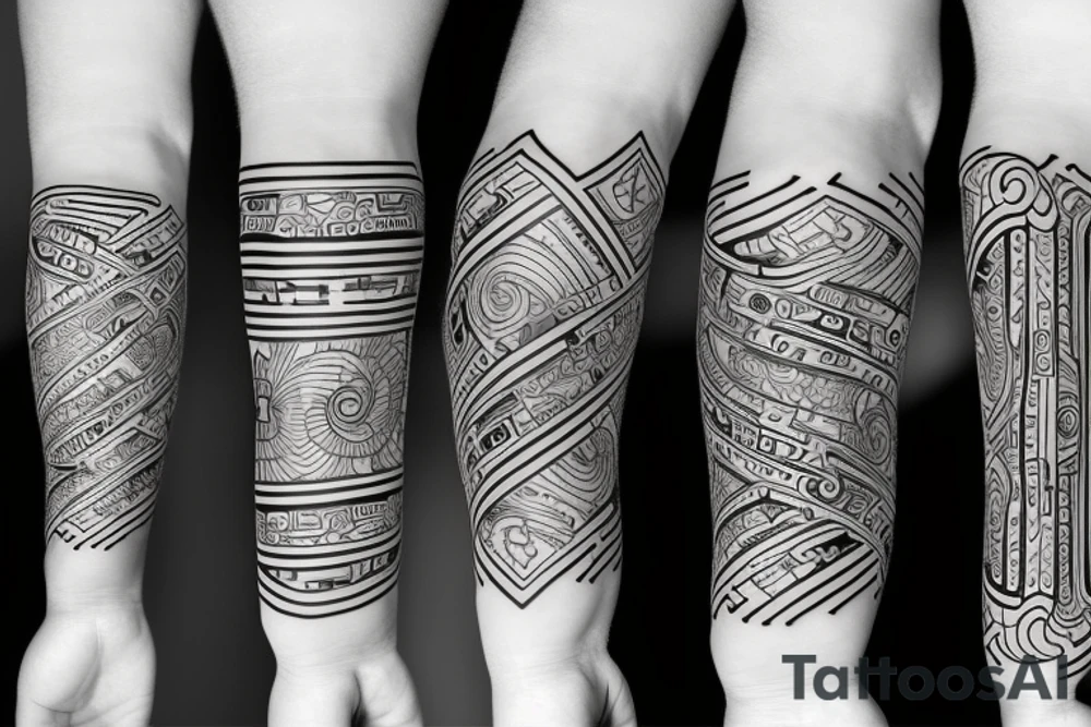 Music arm sleeve tattoo idea