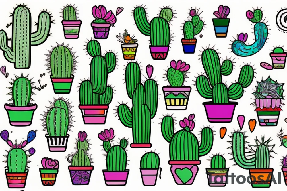 Cactus tattoo idea