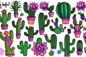 Cactus tattoo idea