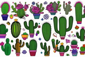 Cactus tattoo idea