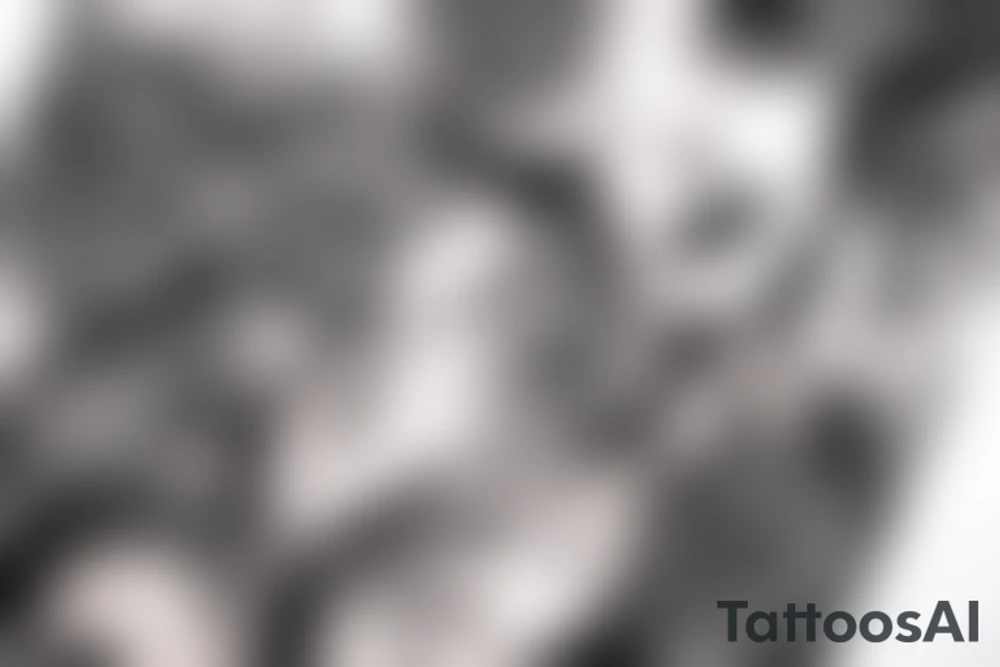 Demon Girl Elaborate Detailed Vivid Smokey Grim Wicked tattoo idea