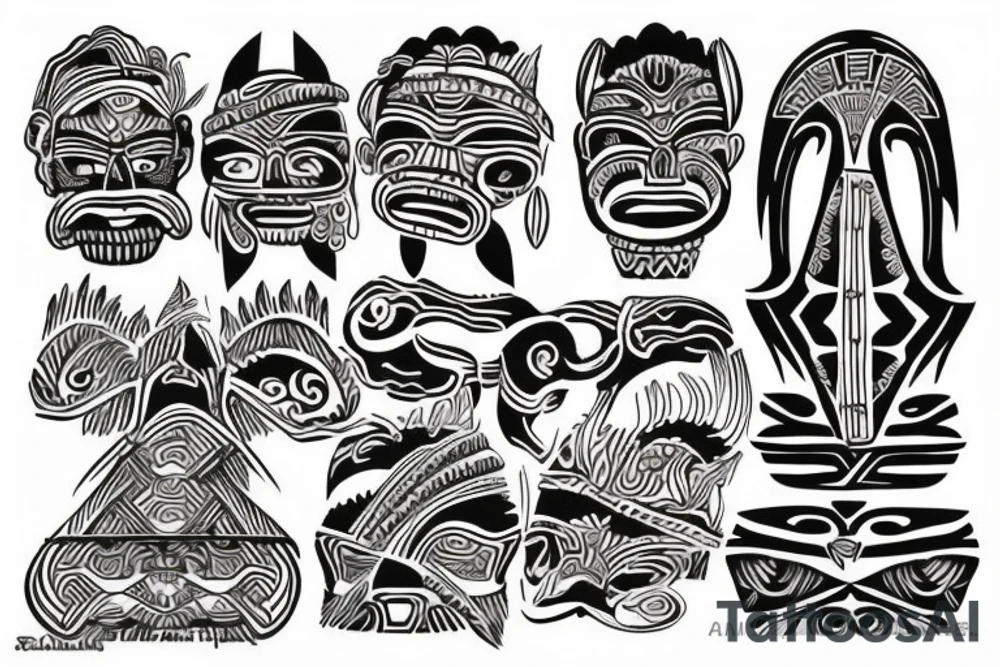 Filipino tribal art tattoo idea