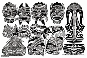 Filipino tribal art tattoo idea