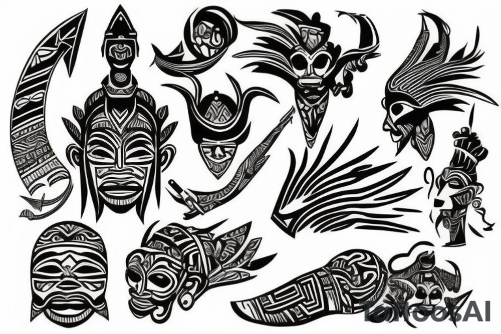 Filipino tribal art tattoo idea