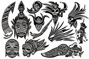 Filipino tribal art tattoo idea