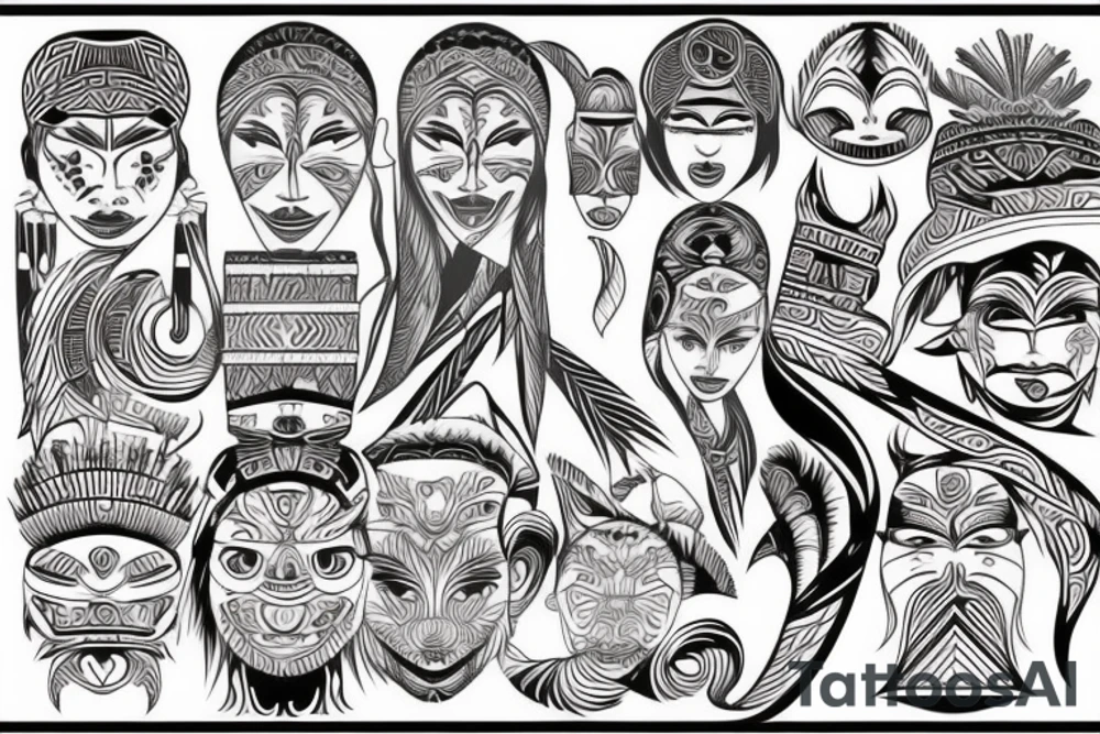 Filipino tribal design tattoo idea