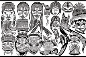 Filipino tribal design tattoo idea