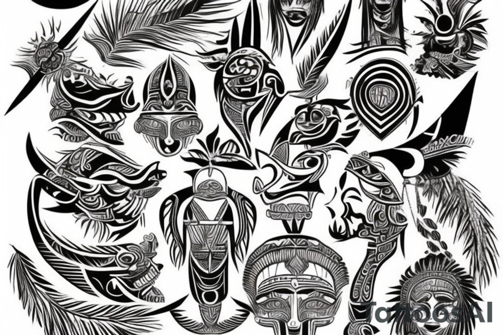Filipino tribal design tattoo idea