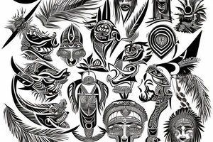 Filipino tribal design tattoo idea