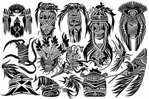 Filipino tribal design tattoo idea