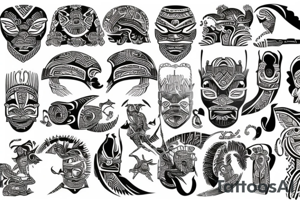 Filipino tribal design tattoo idea