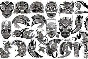 Filipino tribal design tattoo idea