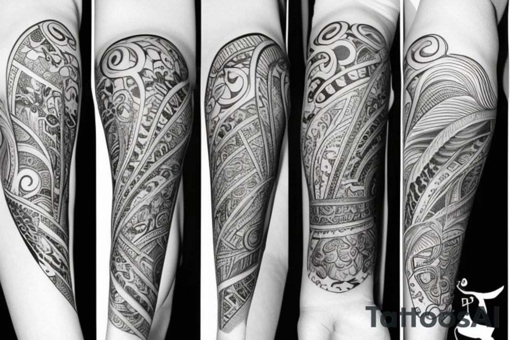 Arm sleeve tattoo idea