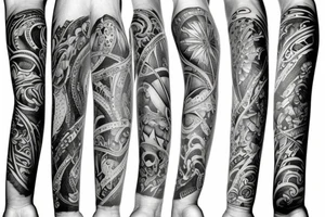 Arm sleeve tattoo idea