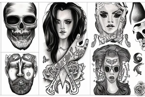 Self portrait next to a mirror tattoo idea