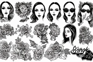 Self portrait in front mirror tattoo idea