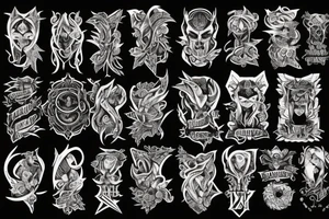 Demonic Badass Woman Babe Thorns Smokey Intricate Detailed Pretty Runes tattoo idea