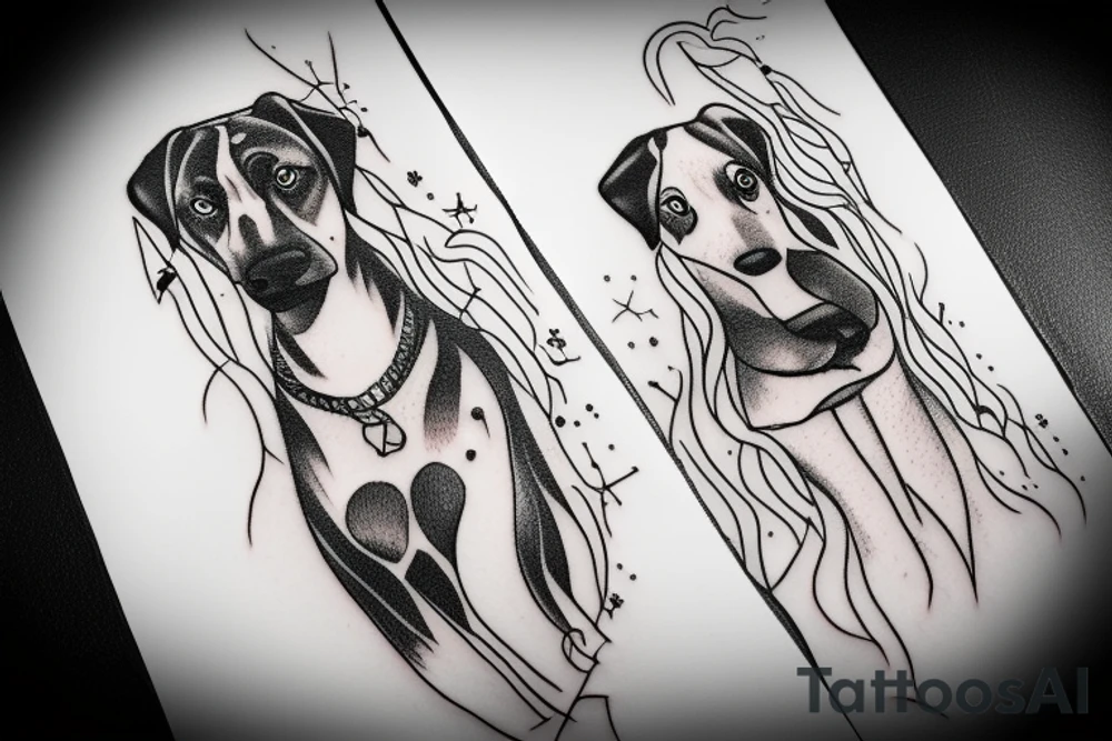 Dog hair tattoo idea