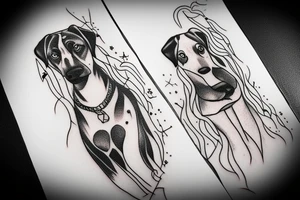 Dog hair tattoo idea