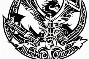 Clan Drummond emblem on my shoulder and half arm tattoo idea