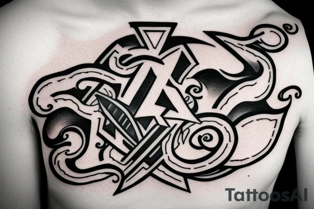 Clan Drummond emblem on my shoulder and half arm tattoo idea