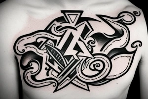 Clan Drummond emblem on my shoulder and half arm tattoo idea