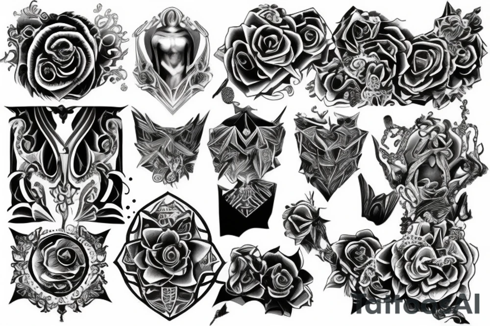 Full chest tattoo tattoo idea