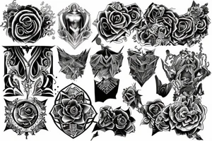 Full chest tattoo tattoo idea