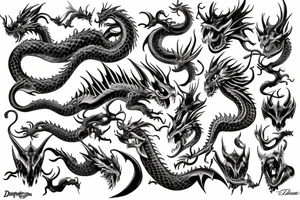 Full chest tattoo
Dragons tattoo idea