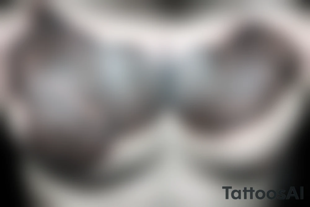 Something symmetric chest tattoo idea