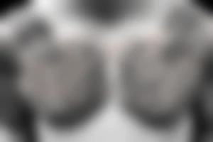 Symmetric chest tattoo idea