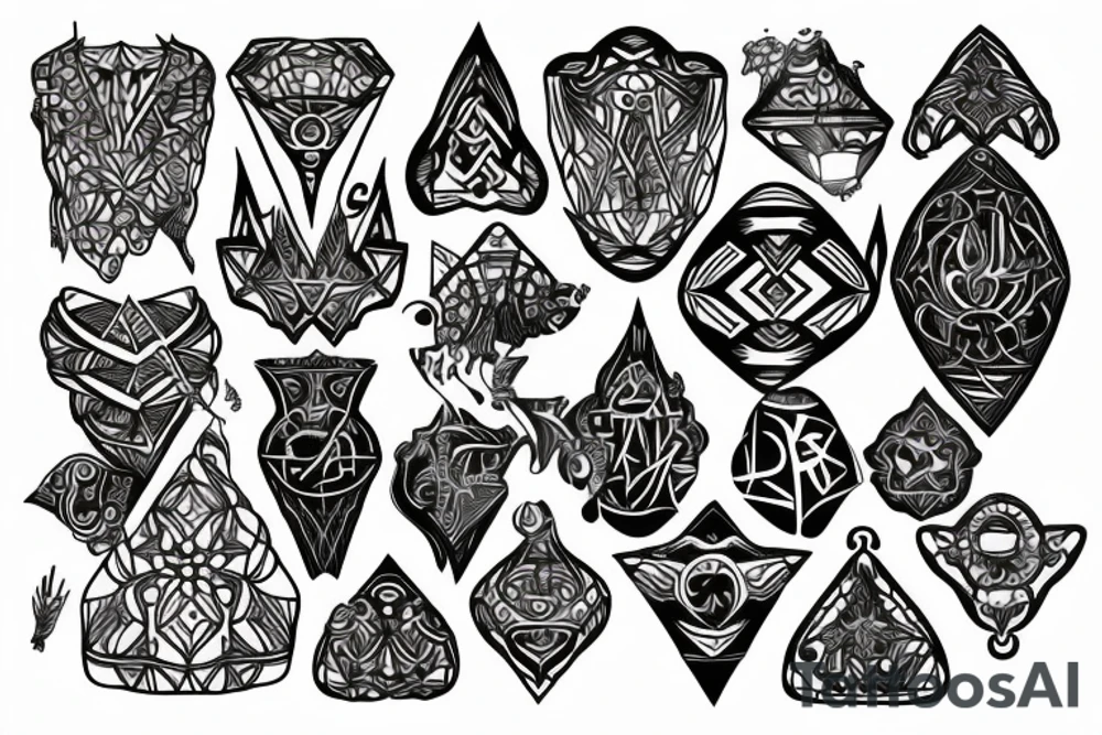 Symmetric chest
Nordic mytology tattoo idea