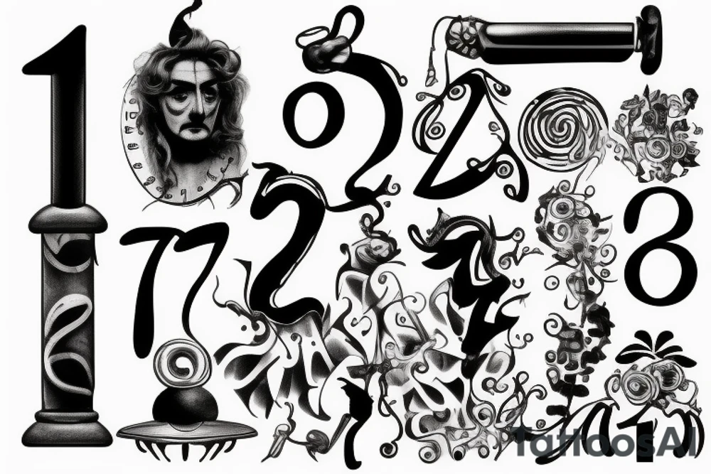 Date in Roman numbers tattoo idea