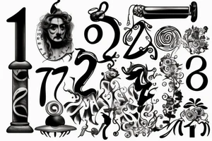 Date in Roman numbers tattoo idea